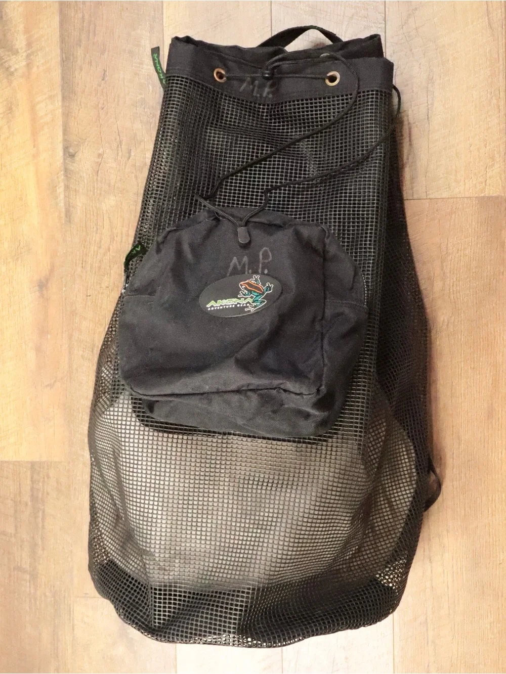 AKONA Adventure Gear Mesh Scuba Diving Backpack Bag Black AKB 232 Snorkel Duffle